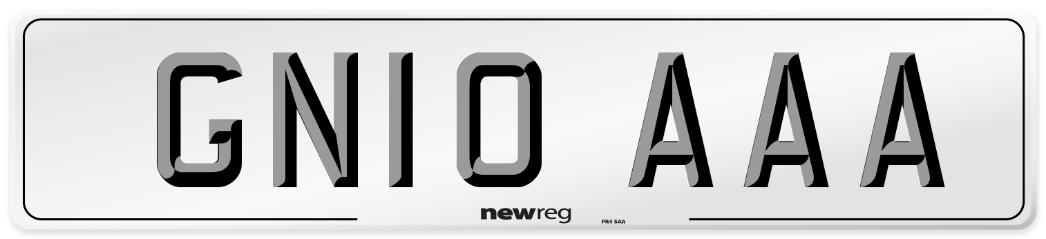 GN10 AAA Number Plate from New Reg